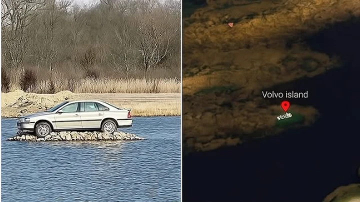 Volvo Island, l'isola con solo una Volvo parcheggiata da 13 anni