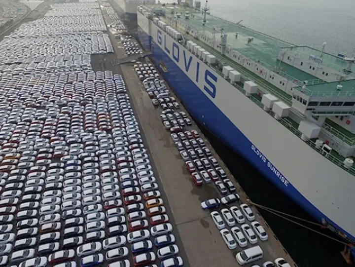 Glovis Nova, la nave col carico record dalla Cina: 7.738 Tesla verso l'Europa