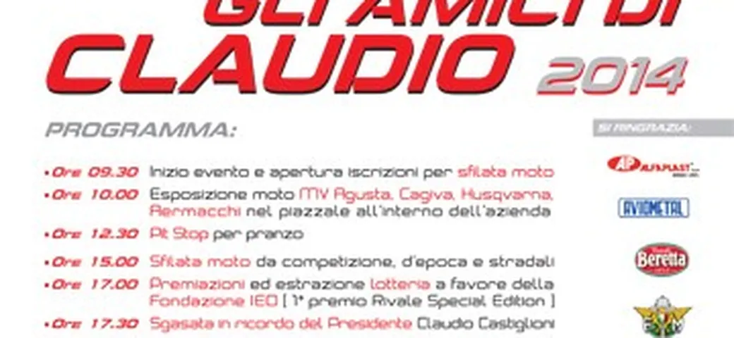 Gli Amici di Claudio, giornata dedicata a Claudio Caltiglioni