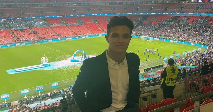 Lando Norris rapinato a Wembley dopo Italia-Inghilterra