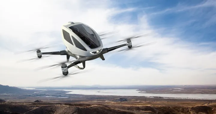 Taxi volante: a Fiumicino il primo test