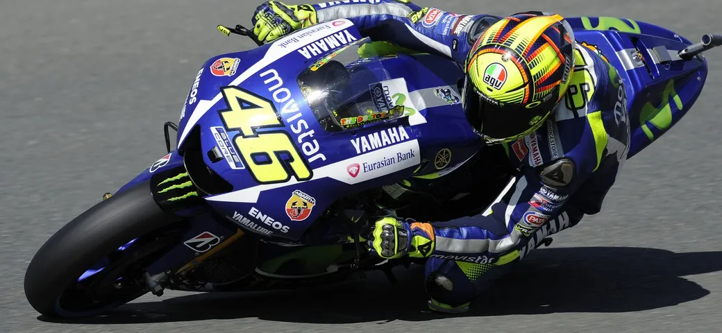 Rossi in 2a fila in Germania: 