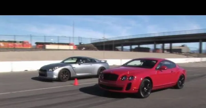 Video: Nissan GT-R contro Bentley Continental Supersports