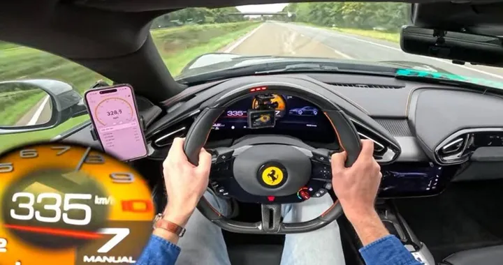 Ferrari 12Cilindri sfreccia in Autobahn a 340 kmh: video infiamma web
