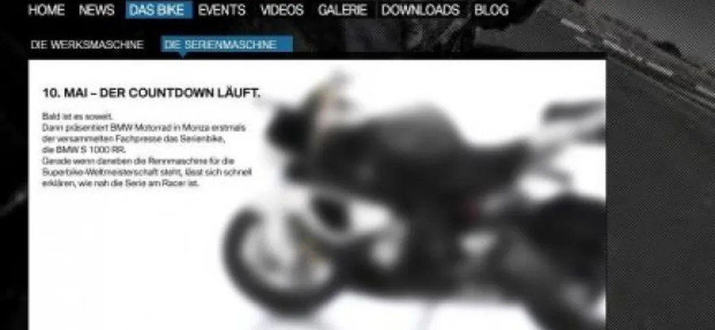 BMW S1000RR Stradale svelata ufficialmente il 10 maggio?