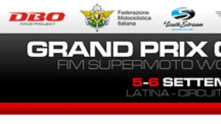 Supermoto: tutto pronto a Latina per la 3a prova iridata della stagione 2009