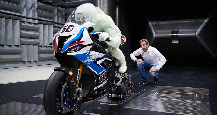 BMW S1000RR: in galleria del vento con il modello 3D di Eugene Laverty