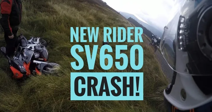 Esce di strada con una Suzuki SV650