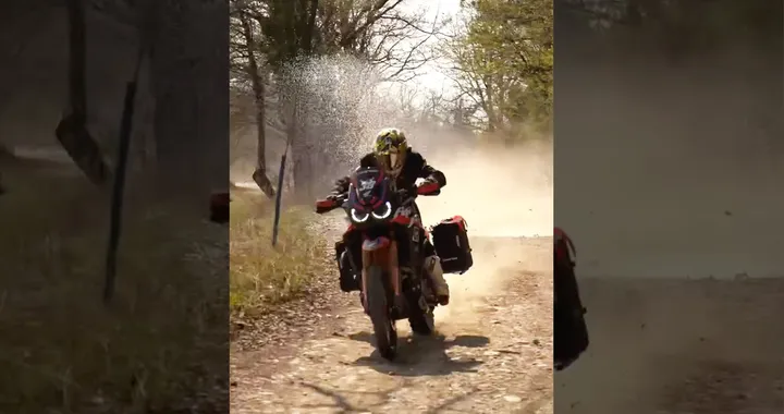 Enduro estremo con una Honda Africa Twin: Kirian Mirabet in azione (Video)