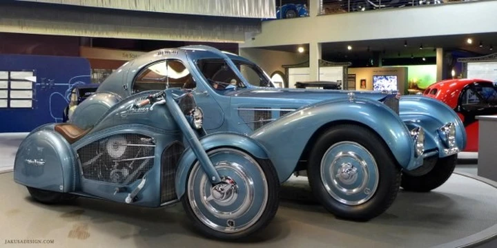 Jakusa Motors Atlantico: un concept Harley Bugatti Type 57SC