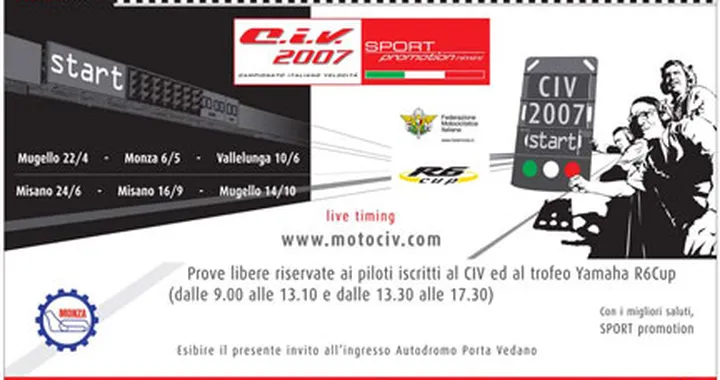 Presentazione del CIV 2007