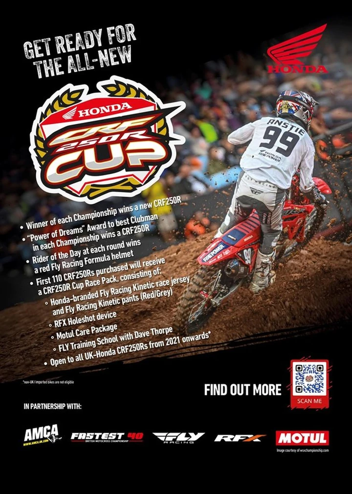 Honda CRF250R Cup Regno Unito
