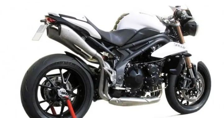 HP Corse: Scarico "alto" Hydroform per Speed Triple