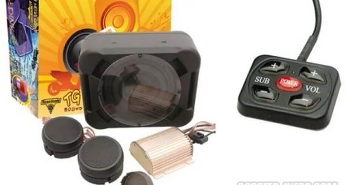 Impianto audio per scooter