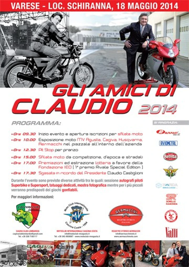 Gli Amici di Claudio, giornata dedicata a Claudio Caltiglioni