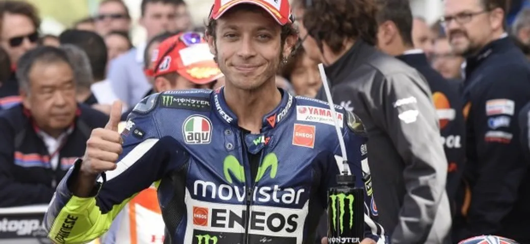 MotoGP Silverstone 2014, Valentino Rossi sul podio: 