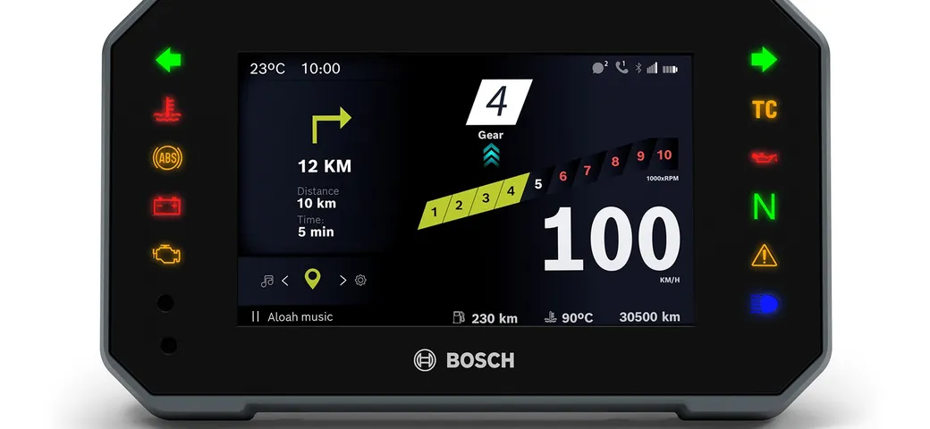 Bosch Cluster TFT e Connectivity, i display da moto