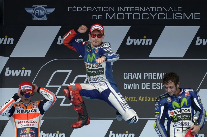 MotoGP Jerez: Lorenzo risorge e mette tutti in fila. Marquez e Rossi sul podio. Grigio Ducati.