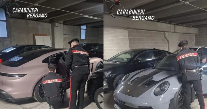 20 veicoli di lusso scoperti in un garage: una frode sofisticata