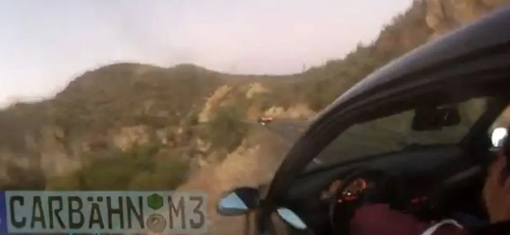 Il tramonto, una BMW M3, una curva e... il botto