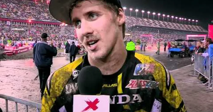 Justin Barcia after winning 2012 Daytona Supercross 250 class