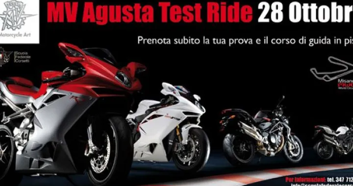 Test Ride MV Agusta a Misano il 28 ottobre 2011