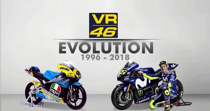 THE EVOLUTION OF VALENTINO ROSSI GP BIKE 1996 - 2018