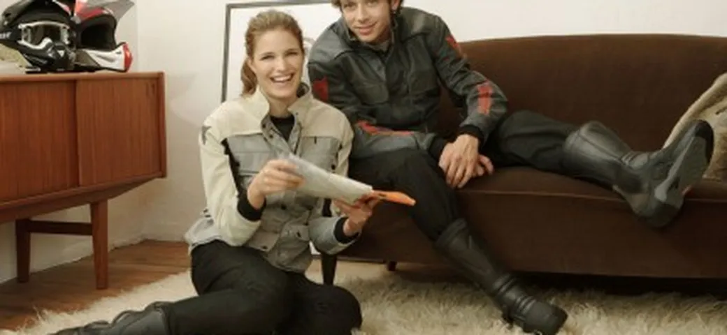 Valentino Rossi e Alessia Piovan per Dainese 2008