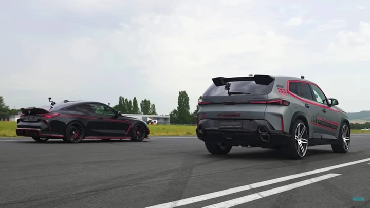 Drag race BMW Manhart