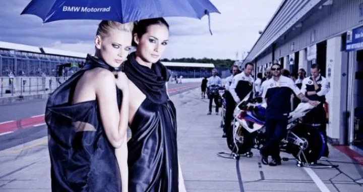 Sexy Bikers: BMW Motorrad. From runway to racetrack