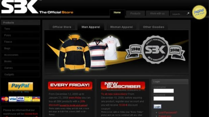 E' online il nuovo SBK Official Store