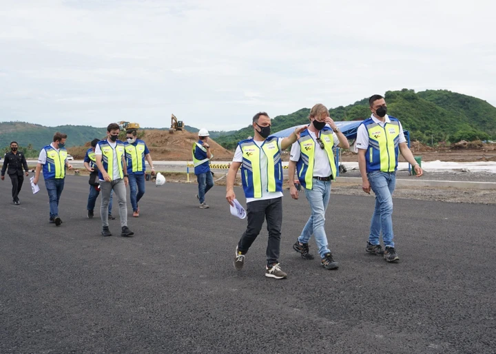 FIM e Dorna in visita al Mandalika International Street Circuit, in Indonesia: presto pronto per SBK e MotoGP