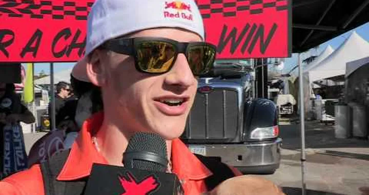 Ken Roczen (and his dog) interview at Anaheim Supercross