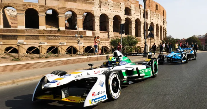 Formula E: il circuito dell'ePrix di Roma al simulatore [Video]