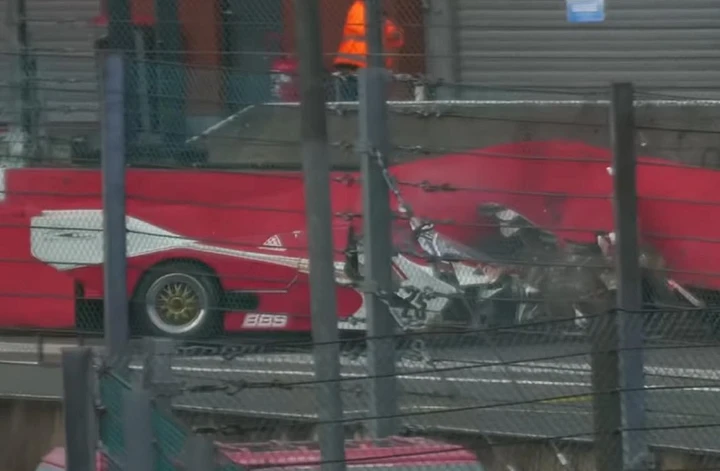 Porsche 962C disintegrata sulla pista di Spa [Video]