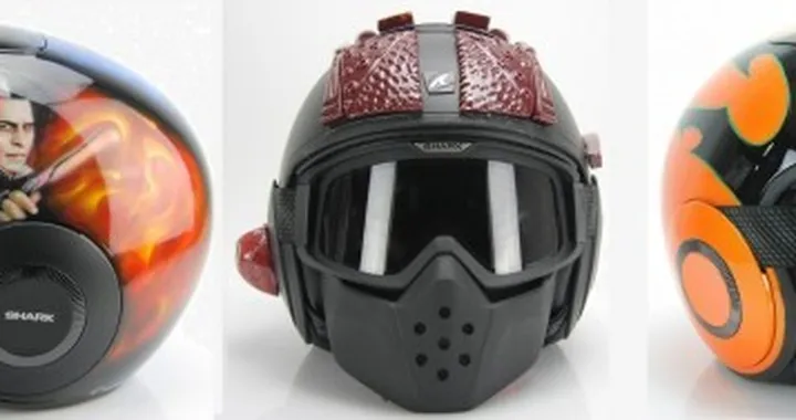 Shark Helmets: 6 caschi unici a favore dell'ANGSA