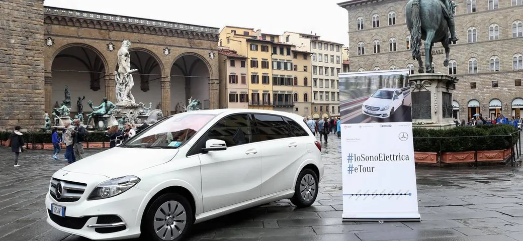 Mercedes #eTour: in giro per l'Italia con la Classe B Electric Drive