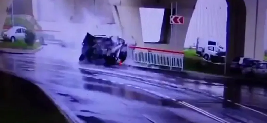 Il pauroso incidente della Evoque a Sochi