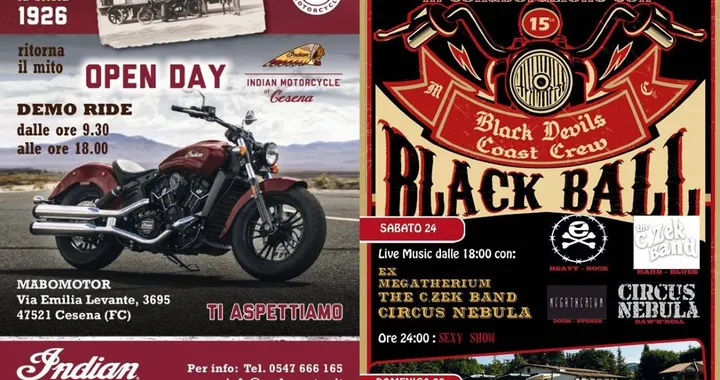 Indian Motorcycle demo ride a Cesena