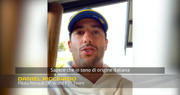 Daniel Ricciardo, il messaggio agli italiani durante il Coronavirus