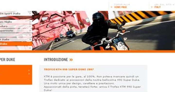 Aperte le iscrizione del Trofeo KTM 990 Super Duke