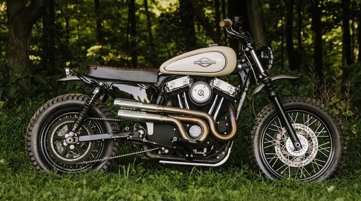 Desert Rat XL1200 by Pittsburgh Moto