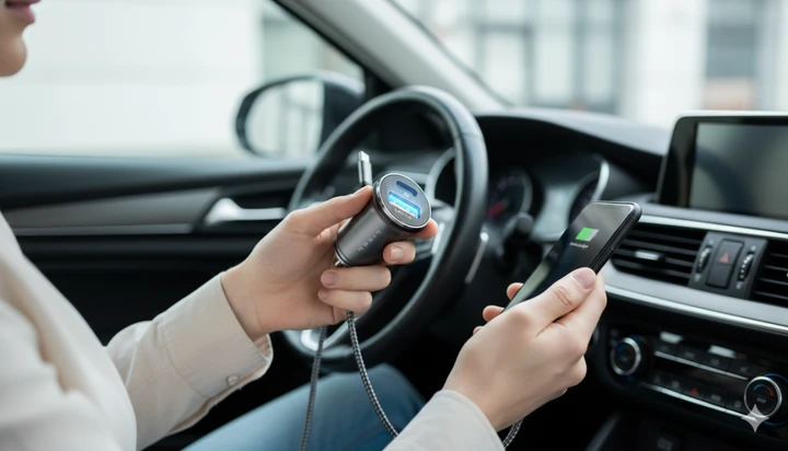 Caricatore auto LISEN 69W in offerta: compatto, potente e con cavo incluso