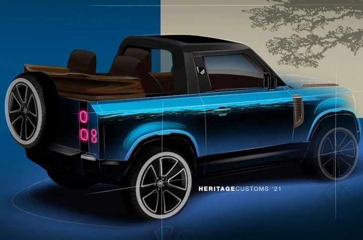 La Land Rover Defender diventa cabrio con Heritage Customs