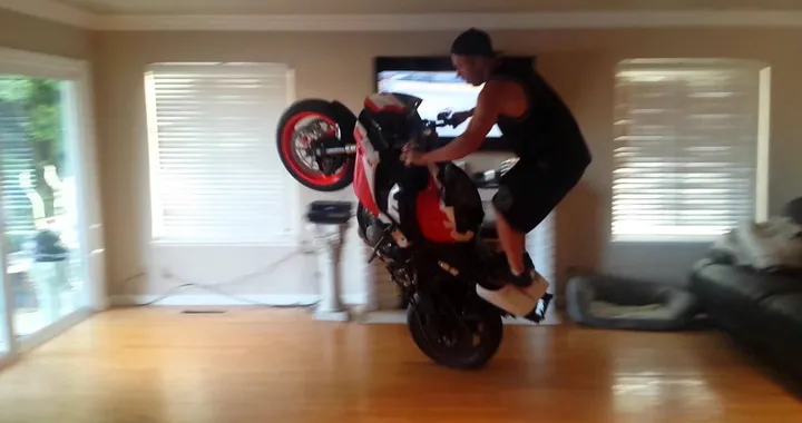 Impennata in salotto