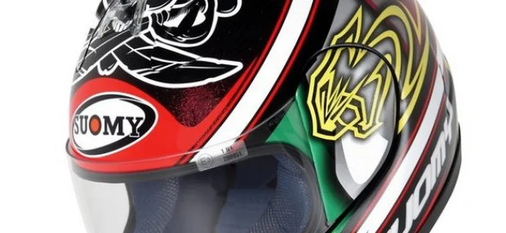 Max Biaggi a Monza col nuovo Suomy 