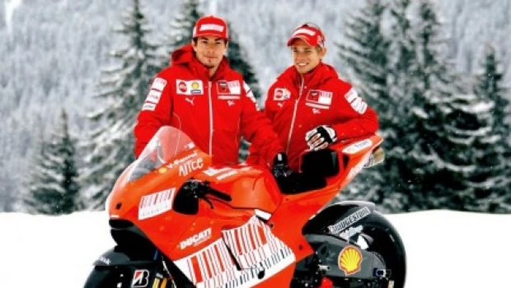 Stoner e Hayden sulle nevi di Madonna di Campiglio