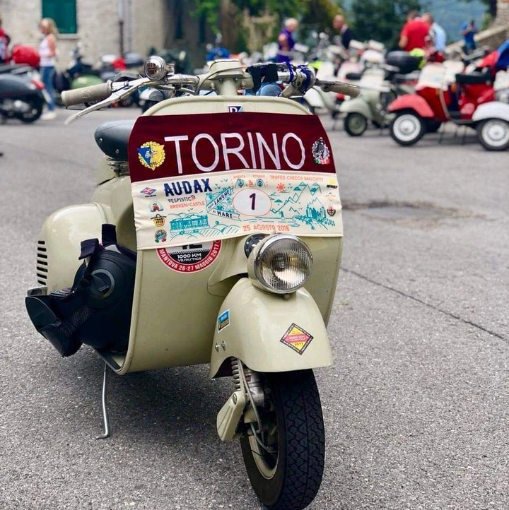 Torino - Capo Nord con la Vespa Farobasso del 1955 di 