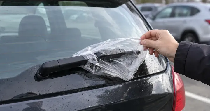 Un sacchetto sul tergicristallo posteriore? Perché alcuni automobilisti lo utilizzano