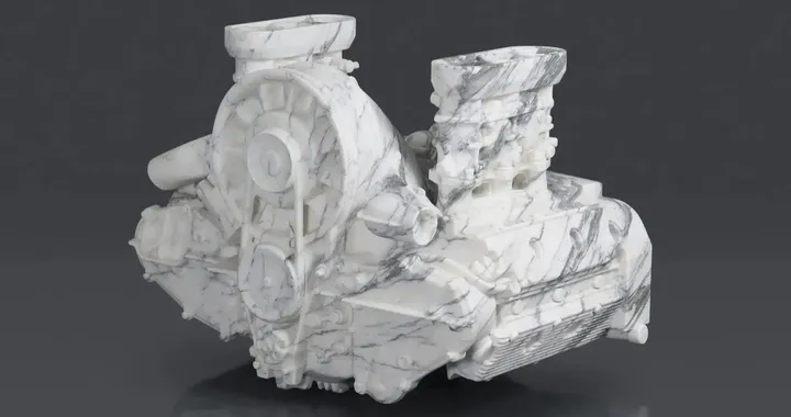 Il motore della Porsche 911 è così bello che diventa una statua